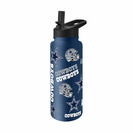 Dallas Cowboys NFL 34oz Quencher Stainless Steel Insulated Water Bottle - Navy