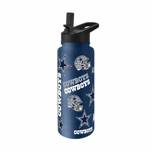 Dallas Cowboys NFL 34oz Quencher Stainless Steel Insulated Water Bottle - Navy