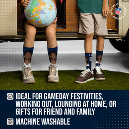 Dallas Cowboys NFL Youth Roster Player Crew Socks - Navy