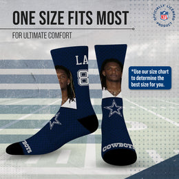 Dallas Cowboys NFL Youth Roster Player Crew Socks - Navy