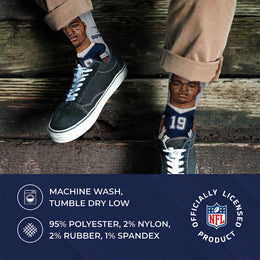 Dallas Cowboys NFL Adult V Curve MVP Player Crew Socks - Sport Gray #19