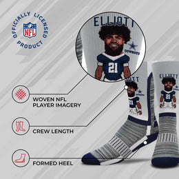 Dallas Cowboys NFL V Curve Socks - Sport Gray