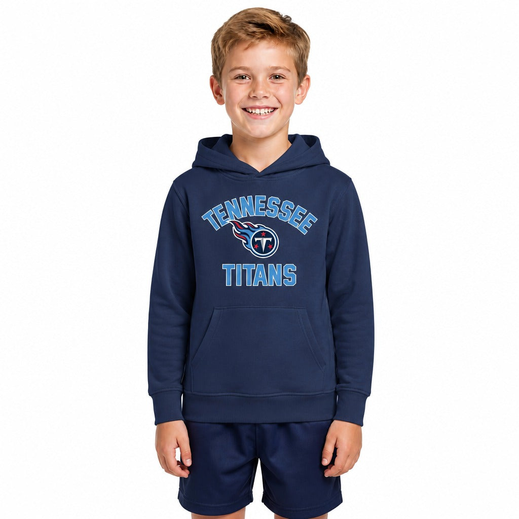 Tennessee Titans  Youth Gameday Hoodie Pullover Sweatshirt Boys Girls - Navy
