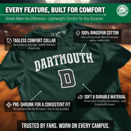 Dartmouth Big Green NCAA Adult Gameday Cotton T-Shirt - Green