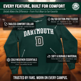 Dartmouth Big Green Adult Arch & Logo Soft Style Gameday Crewneck Sweatshirt - Green