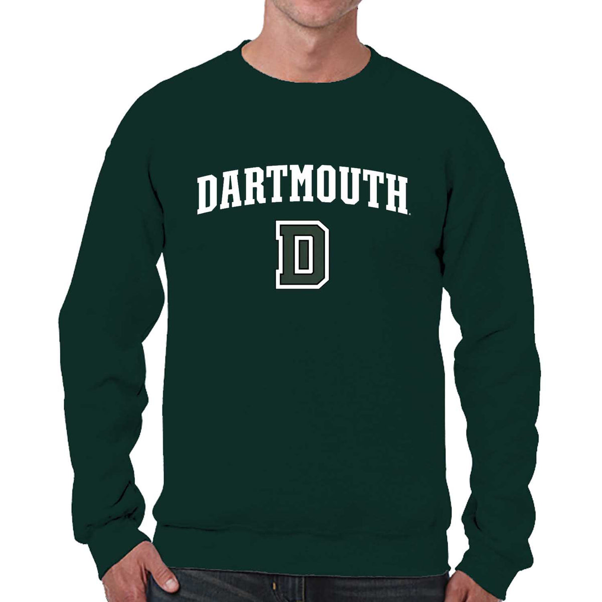 Dartmouth Big Green Adult Arch & Logo Soft Style Gameday Crewneck Sweatshirt - Green
