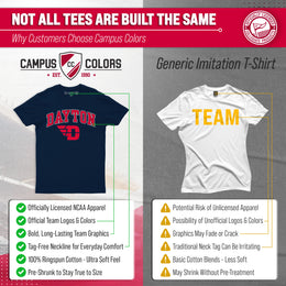 Dayton Flyers NCAA Adult Gameday Cotton T-Shirt - Navy