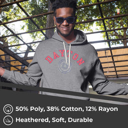 Dayton Flyers College Gray University Seal Hooded Sweatshirt - Gray