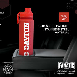 Dayton Flyers NCAA Stainless Steel Water Bottle - Red