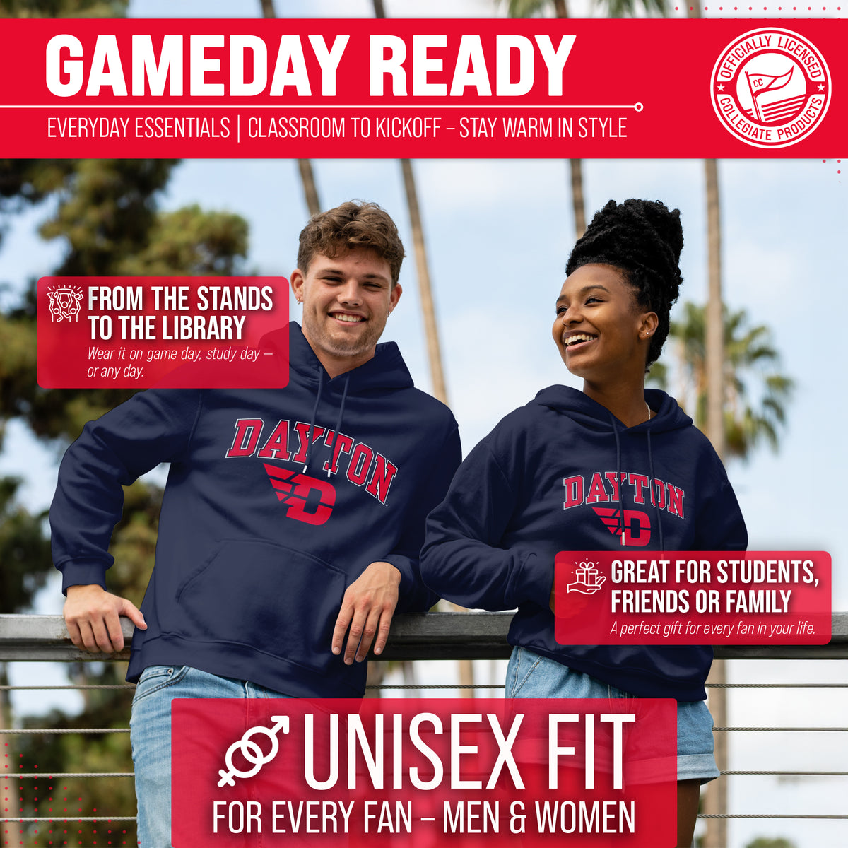 DAY Arch & Logo Gameday Hoodie - Navy