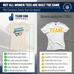 Denver Broncos NFL Womens Vintage Charm Tag-Less Soft T-Shirt - Birch
