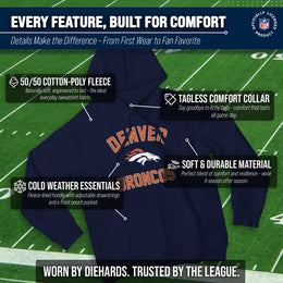 Denver Broncos Team Fan Apparel NFL  Gameday Hoodie - Navy