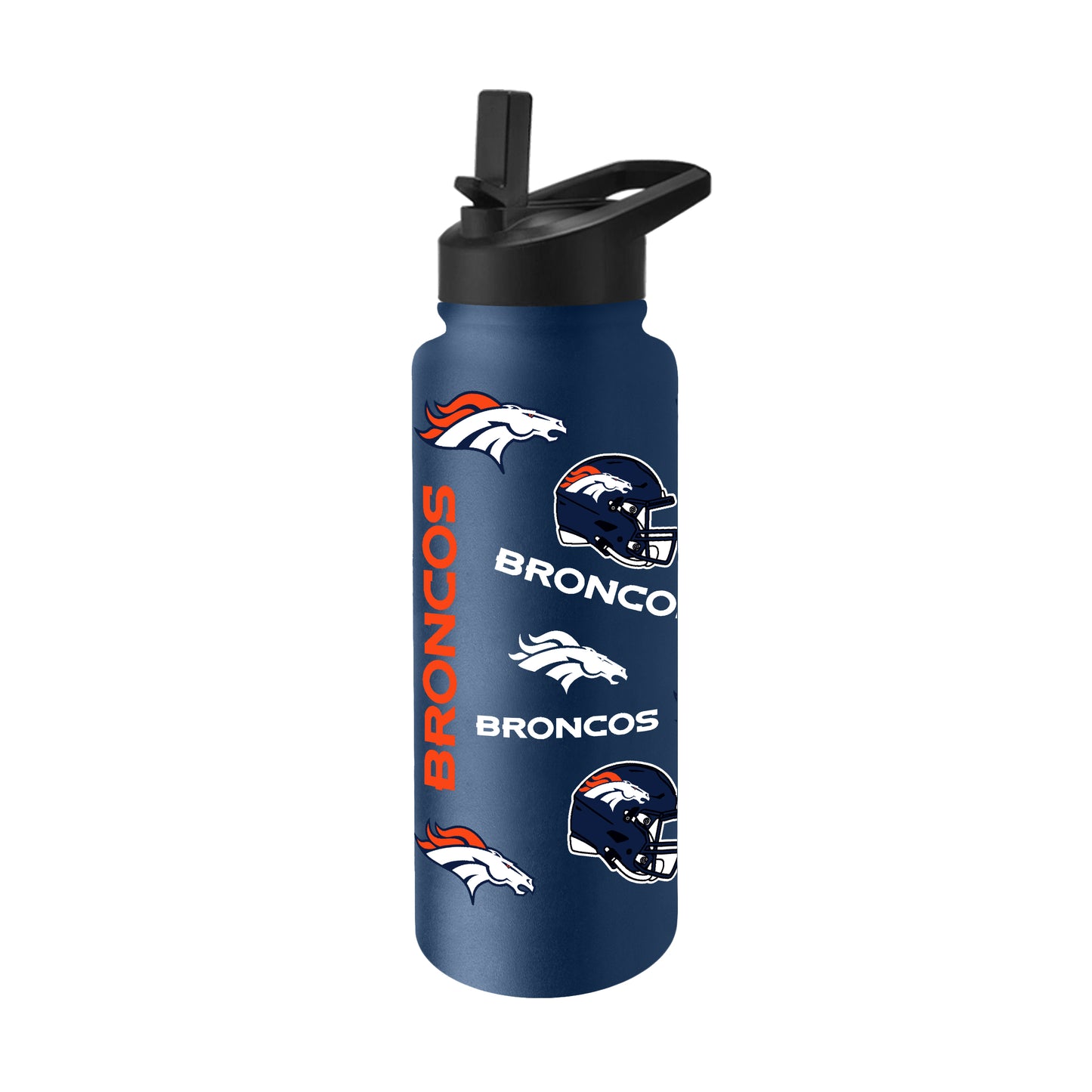 Denver Broncos NFL 34oz Quencher Stainless Steel Insulated Water Bottle - Navy