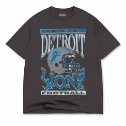 Detroit Lions  Men's Franchise Oversized Enzyme Wash Cotton Tee - Black