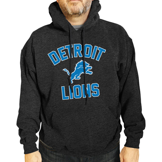 Detroit Lions Team Fan Apparel NFL  Gameday Hoodie - Heathered Charcoal