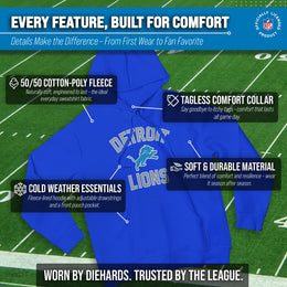 Detroit Lions Team Fan Apparel NFL  Gameday Hoodie - Royal
