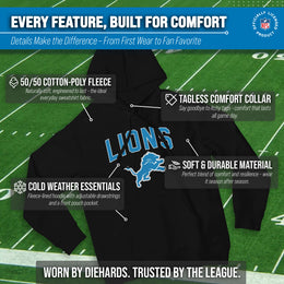 Detroit Lions NFL Home Team Hoodie - Black