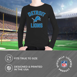 Detroit Lions NFL Youth Gameday Crewneck Sweatshirt - Black