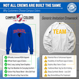 DePaul Blue Demons Adult Arch & Logo Soft Style Gameday Crewneck Sweatshirt - Royal