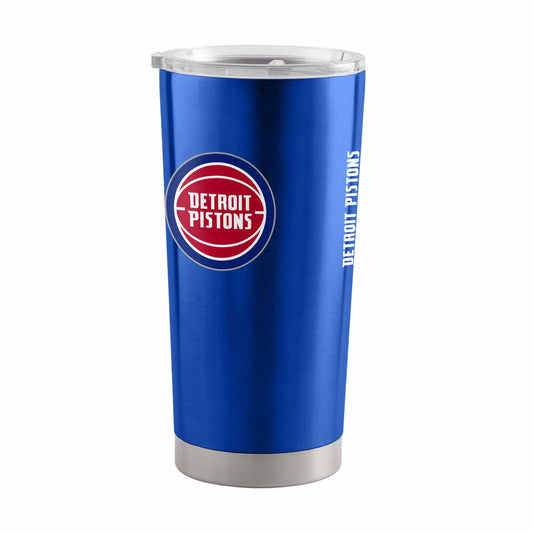 Detroit Pistons NBA Basketball 20oz Stainless Steel Vacuum Insulated Game Day Tumbler with Silicone Grip - Royal