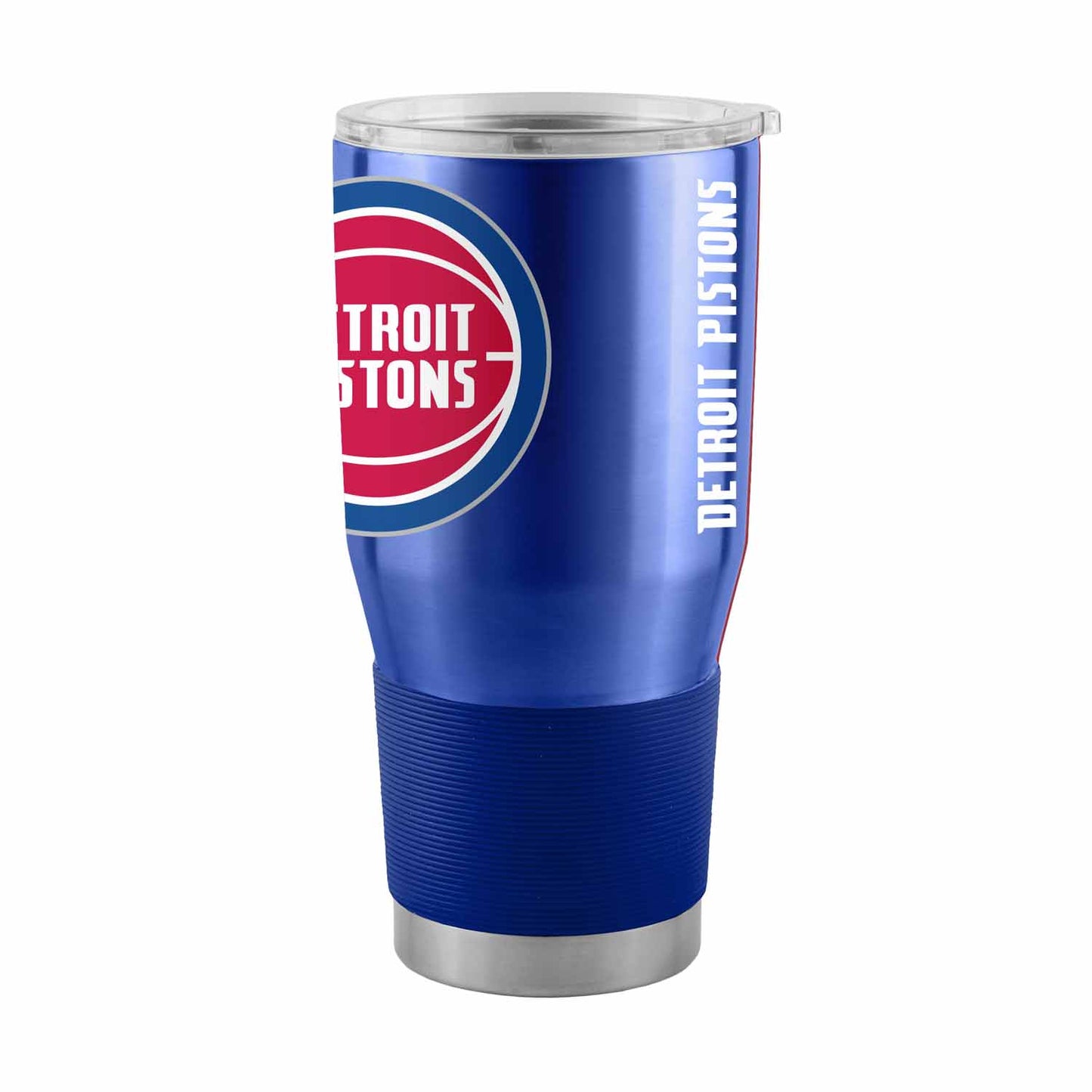 Detroit Pistons NBA Basketball 30oz Stainless Steel Vacuum Insulated Game Day Tumbler with Silicone Grip - Royal