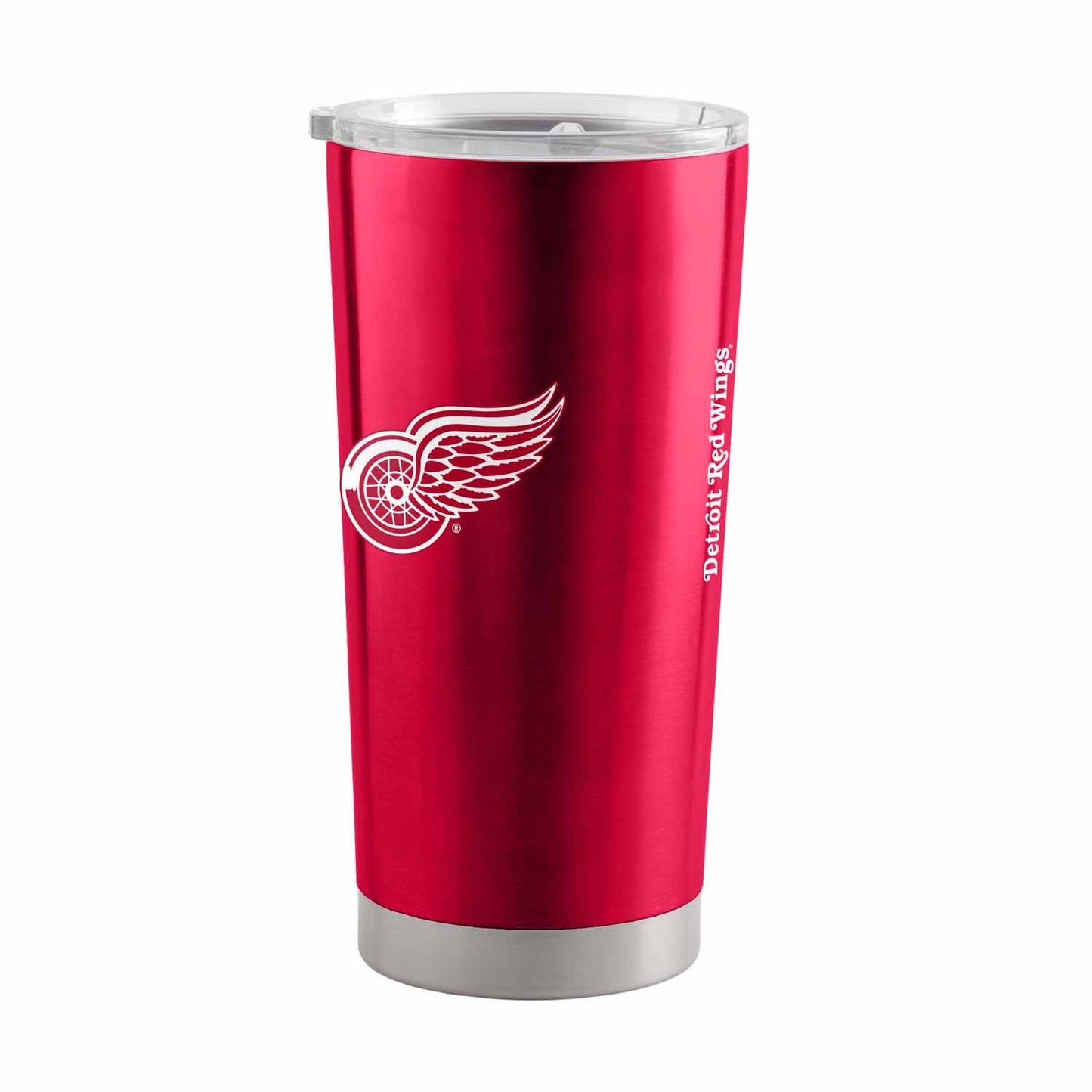 Detroit Red Wings NHL Hockey 20oz Stainless Steel Vacuum Insulated Game Day Tumbler with Silicone Grip - Red