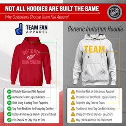 Detroit Red Wings Hoodie Pullover Sweatshirt - Red