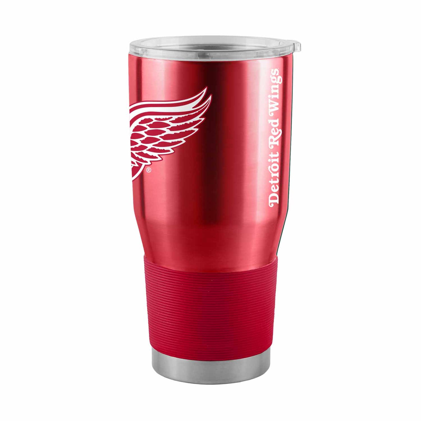 Detroit Red Wings NHL Hockey 30oz Stainless Steel Vacuum Insulated Game Day Tumbler with Silicone Grip - Red