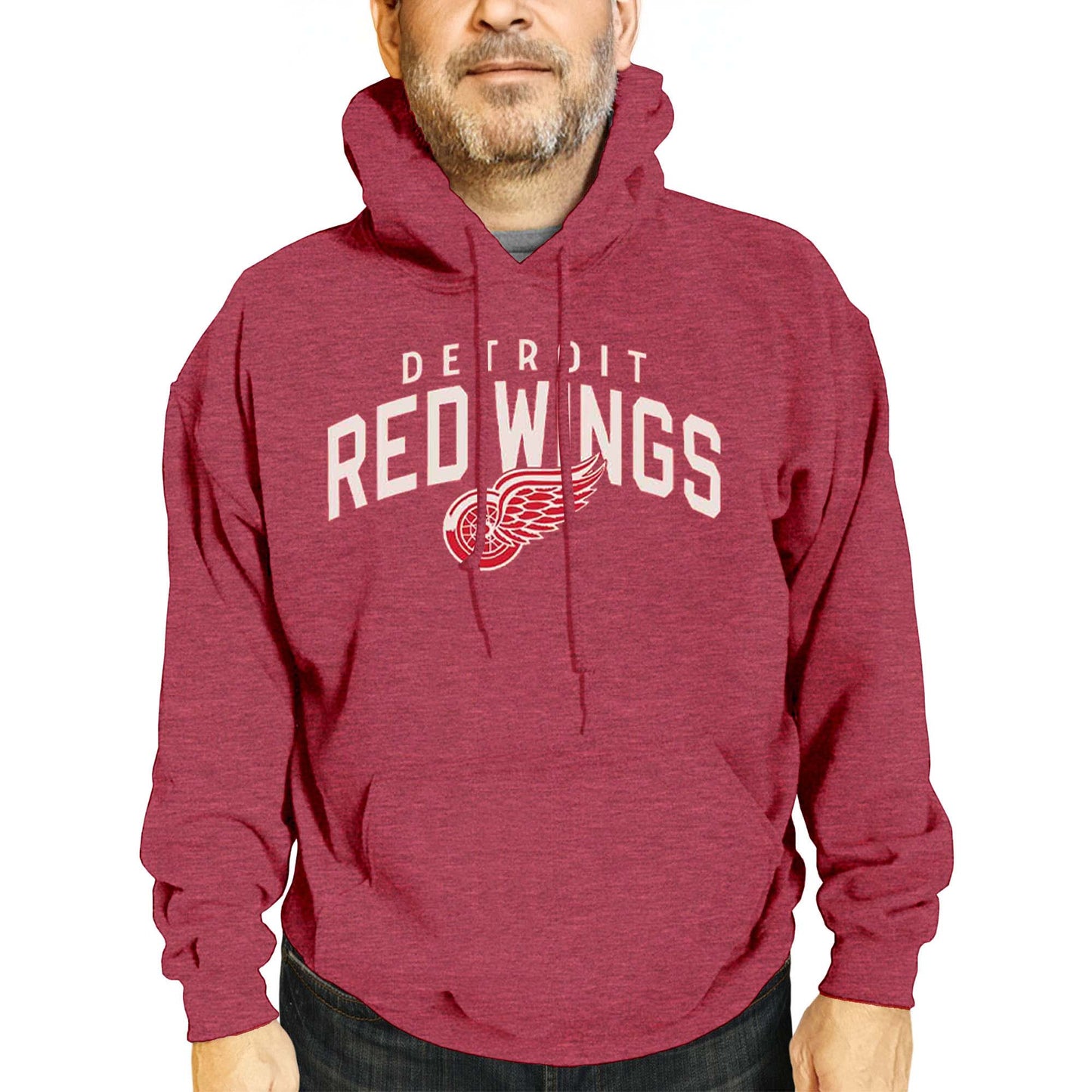 Detroit Red Wings NHL Adult Unisex Powerplay Hooded Sweatshirt - Red