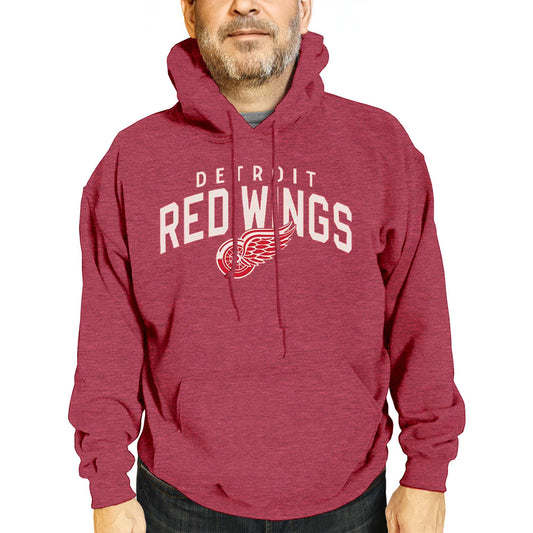 Detroit Red Wings NHL Adult Unisex Powerplay Hooded Sweatshirt - Red