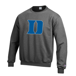 Duke Blue Devils Adult Mascot Fleece Crewneck - Charcoal