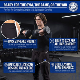 Duke Blue Devils NCAA Men’s University Cloud Jersey Performance Jogger Pants with Drawstring Waistband - Black Heather