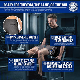 Duke Blue Devils NCAA Men’s University Athletic Performance Shorts - Black Heather