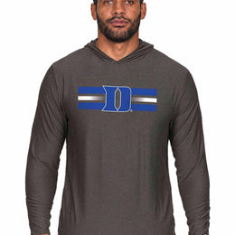 Duke Blue Devils  Scholarship Cloud Jersey Hoodie Long Sleeve - Black Heather