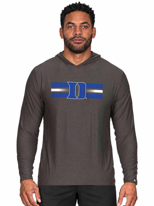Duke Blue Devils  Scholarship Cloud Jersey Hoodie Long Sleeve - Black Heather