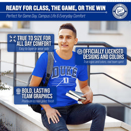 Duke Blue Devils NCAA Adult Unisex Overtime Classics T-Shirt - Royal