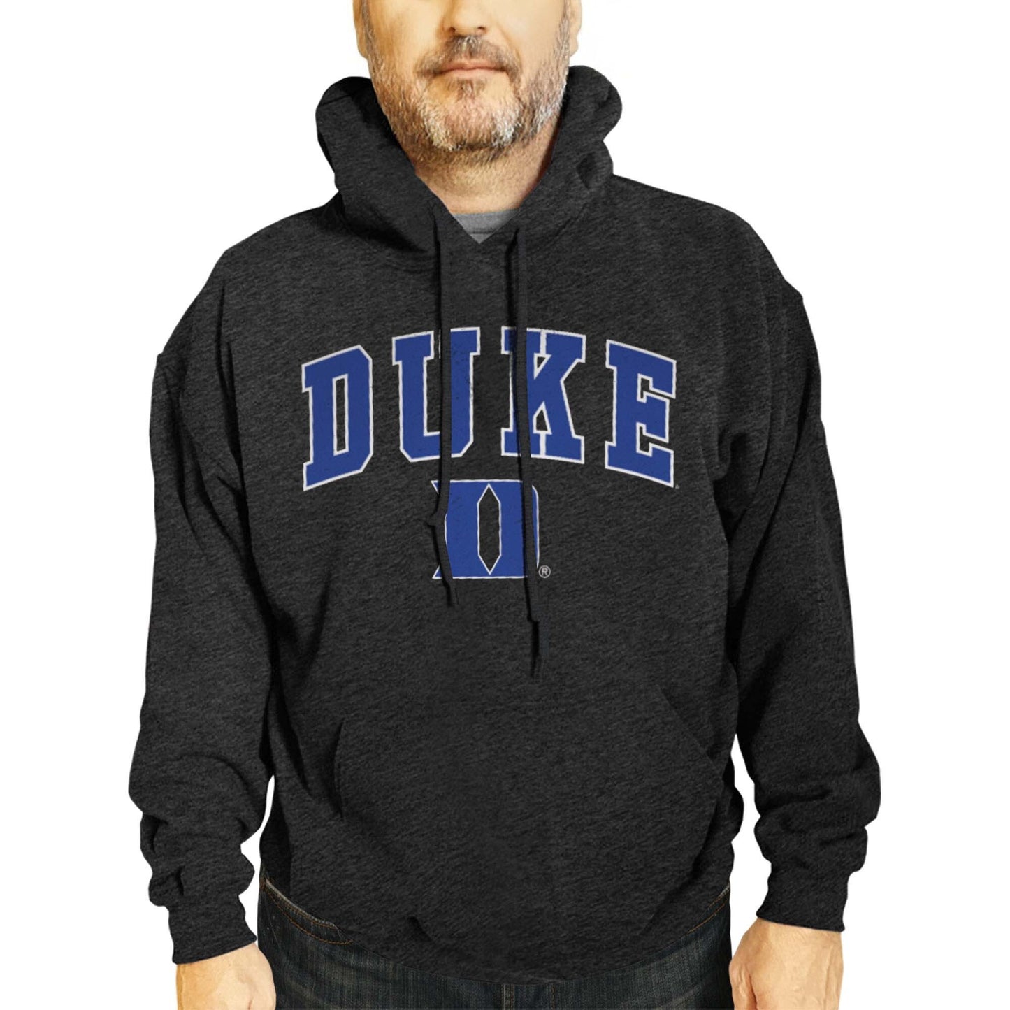 Duke Blue Devils Campus Colors  Arch & Logo Gameday Hoodie - Black Heather