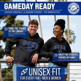 Duke Blue Devils Campus Colors  Arch & Logo Gameday Hoodie - Black Heather