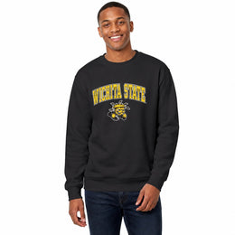 Wichita State Shockers Fleece Crewneck Sweatshirt for Men and Women - Black