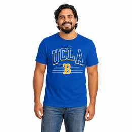 UCLA Bruins  Overtime Classics Unisex Ringspun Cotton T-Shirt Short - Blue