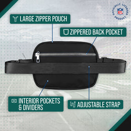 Philadelphia Eagles NFL Gameday On The Move Crossbody Belt Bag - Black
