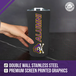 East Carolina Pirates Collegiate Stainless Steel Travel Tumbler for Alumni - Black