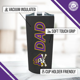 East Carolina Pirates NCAA Stainless Steel Travel Tumbler for Dad - Black