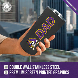 East Carolina Pirates NCAA Stainless Steel Travel Tumbler for Dad - Black