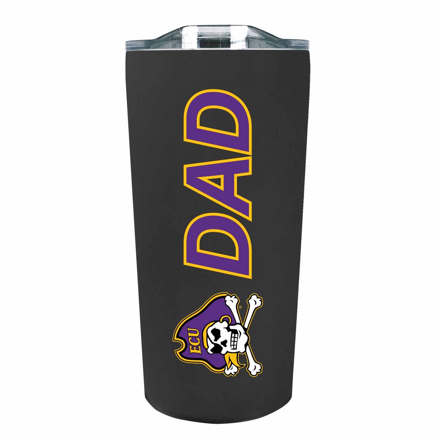 East Carolina Pirates NCAA Stainless Steel Travel Tumbler for Dad - Black