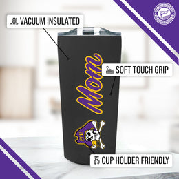 East Carolina Pirates Mom Stainless Steel Tumbler - Black