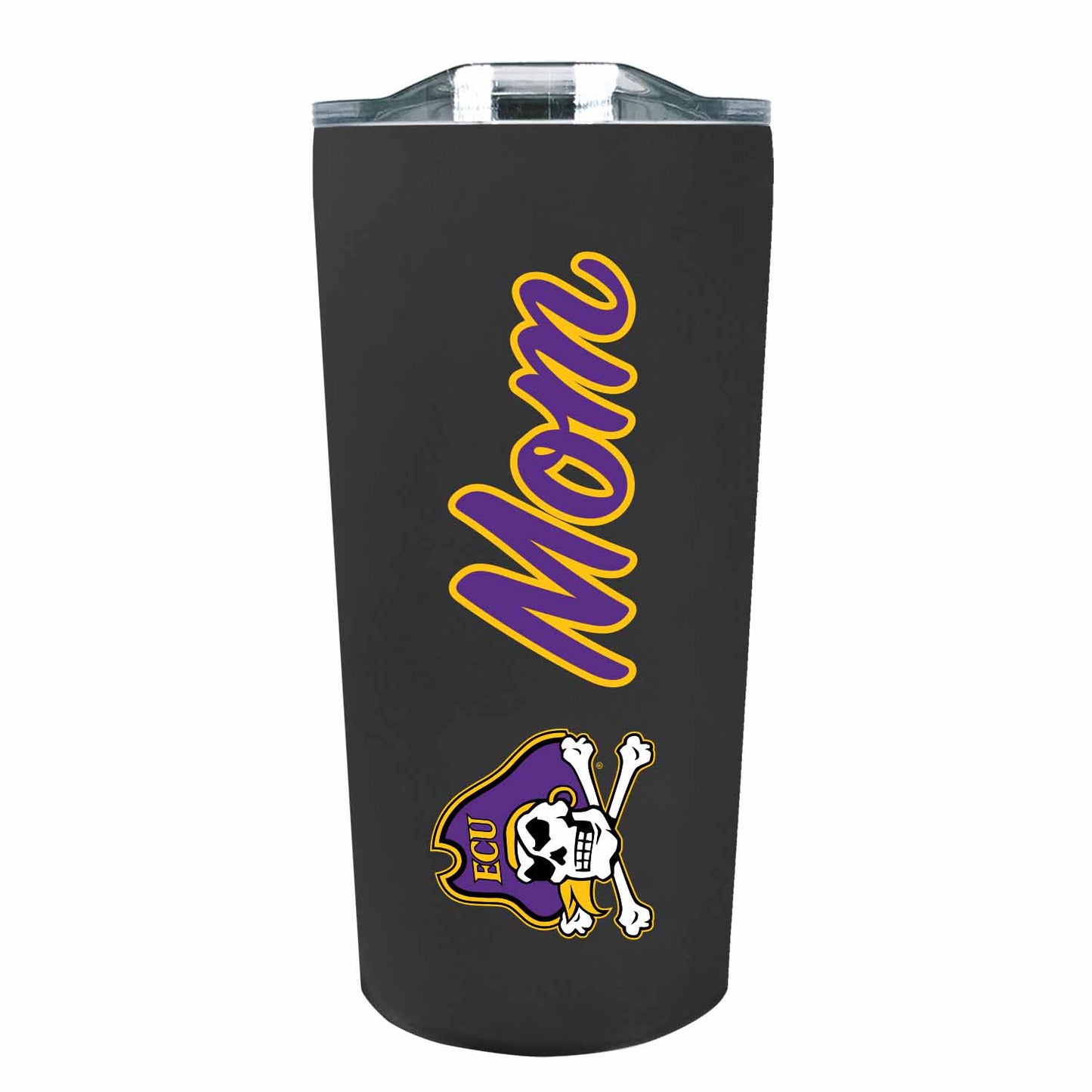 East Carolina Pirates Mom Stainless Steel Tumbler - Black