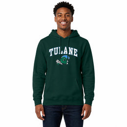 Tulane Green Wave Arch & Logo Gameday Hoodie NCAA Fleece Pullover - Green