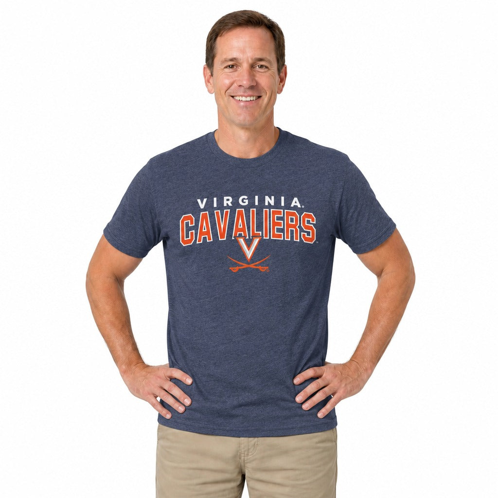 Virginia Cavaliers  Starting Fresh Heathered Tee - Navy Heather