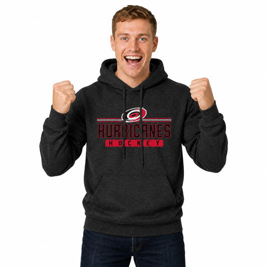 Carolina Hurricanes  True Fan Pullover Hoodie Men Women Heather Charcoal - Charcoal
